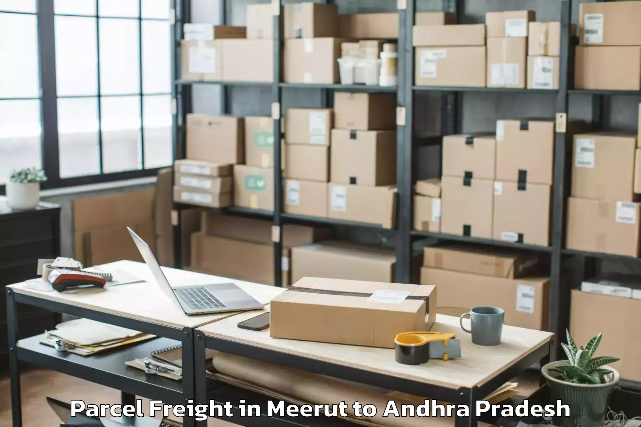 Trusted Meerut to Yerraguntla Parcel Freight